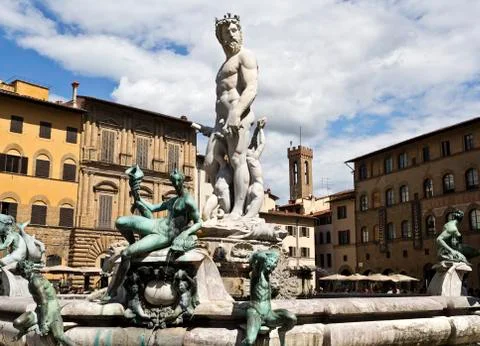Fountain of Neptune Stock Photos