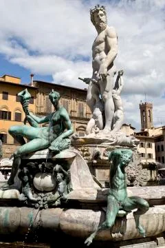 Fountain of Neptune Stock Photos