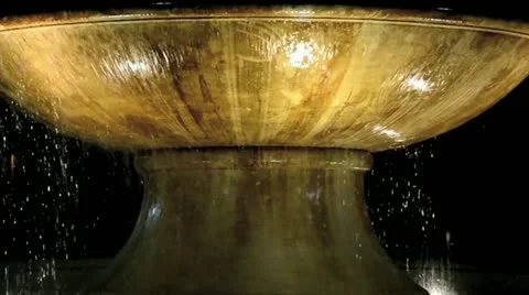 Fountain at Night 1 Stock-Footage 10848619