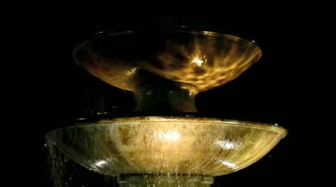 Fountain at Night 3 Stock-Footage 10848391
