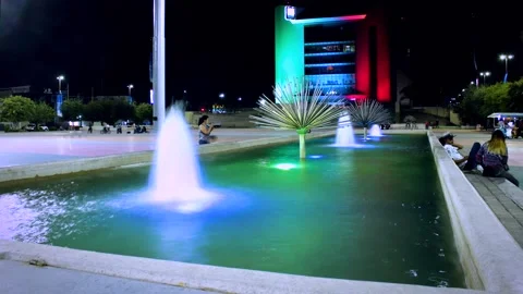 Fountain at night 動画素材 138127525