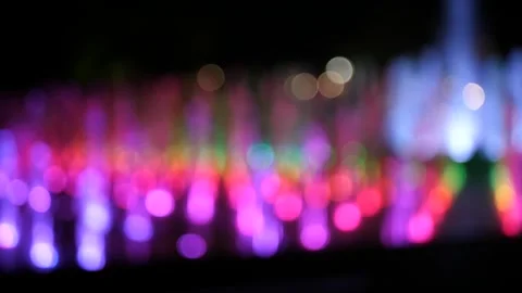 Fountain at night Stock Footage 313889407