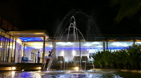 Fountain Night Scene 1 Stock Footage 51637734