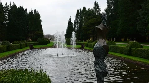Fountain at Norrviken Gardens. Stock Footage 291523823