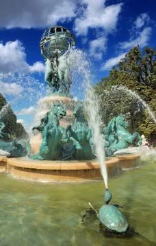 The fountain of the observatory. Stock Photos