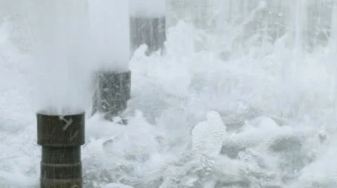 Fountain in operation Stock Footage 50407199