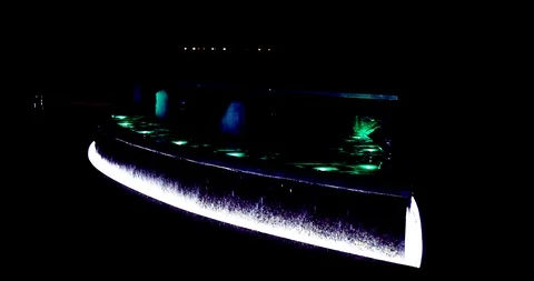 Fountain overflowing ship Stock Footage 86986865