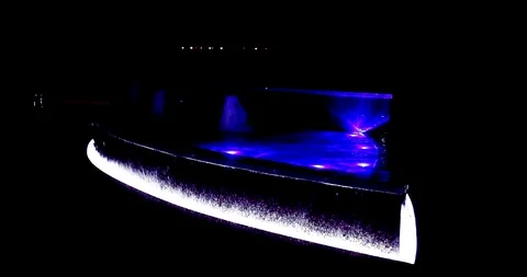 Fountain overflowing ship Stock Footage 86986936