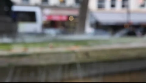 Fountain in Paris Stock Footage 8837488