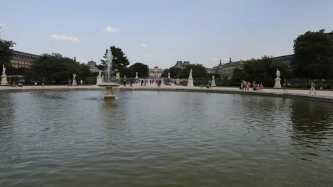 Fountain paris Stock Footage 109224423