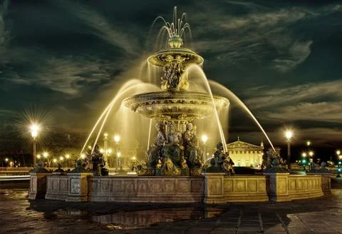 Fountain in Paris Foto stock