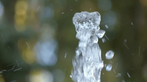 Fountain in the Park closeup Stock Footage 80397081