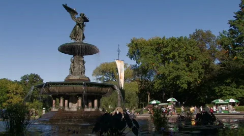 Fountain in the Park Stock Footage 271968