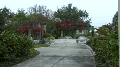 Fountain In Park Stock Footage 357156