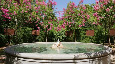 Fountain at a Park Stock-Footage 27426355