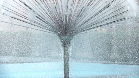 Fountain in the park Stock Footage 95077895