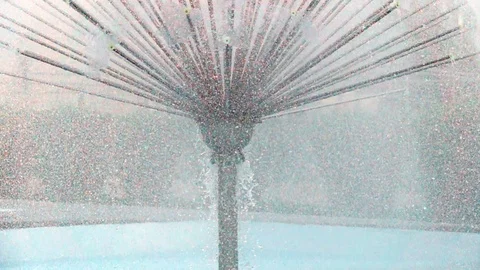 Fountain in the park Stock Footage 95077916