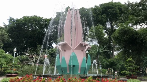 The fountain in the park. Stock Footage 110620387