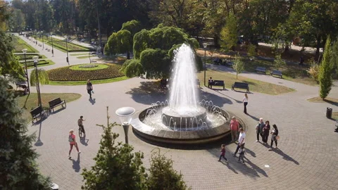 Fountain in the park Stock Footage 151872518