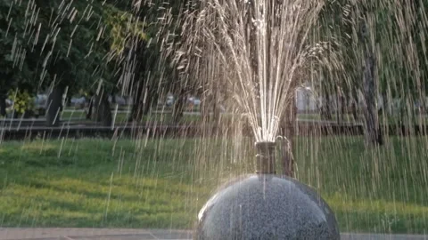 A Fountain in the park Stock-Footage 160976498