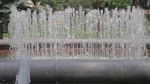 Fountain in the park Stock Footage 162138015
