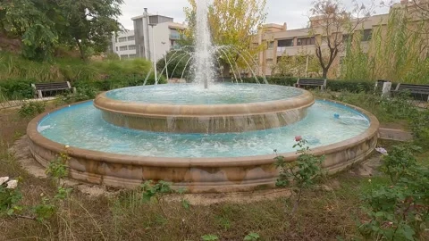 Fountain in the park Stock Footage 227191499