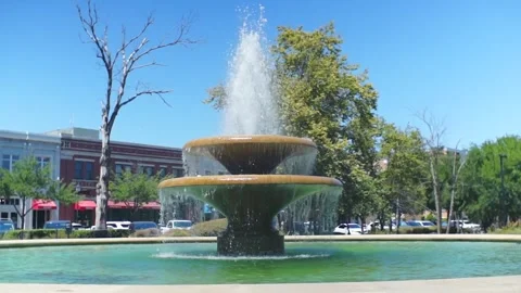 Fountain in a park. Stock Footage 248192744