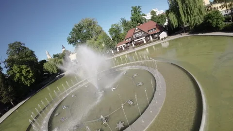 Fountain in the Park Stock Footage 276961435