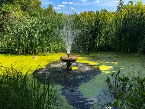 Fountain in the park Kazan Stock Photos