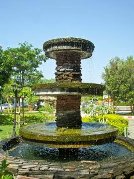 Fountain in park Stock Photos