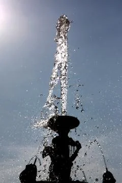 Fountain in the park. Stock Photos