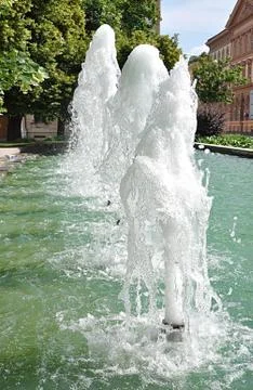 Fountain in the park Stock Photos
