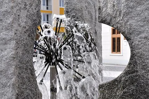 Fountain in the park Stock Photos