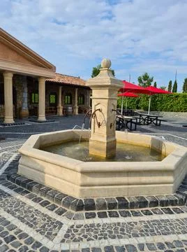 Fountain in park Stock Photos