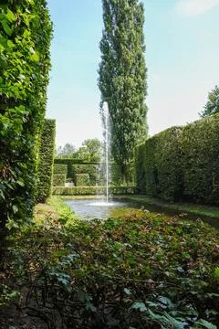 A fountain in the park Stock Photos