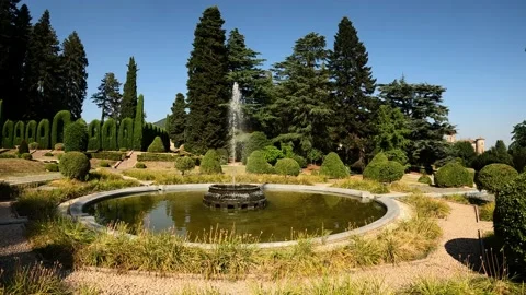 Fountain in the park of Varese Stock Footage 239276132