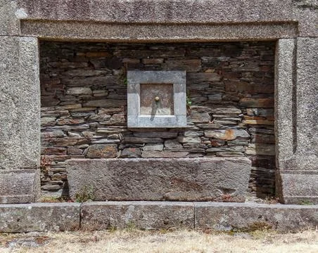 The fountain of Pedroso Stock Photos