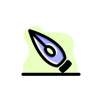 Fountain Pen Conceptual Icon Vector Illustration Design Stock Illustration