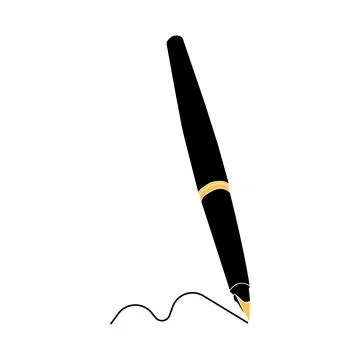 Fountain pen icon design Stock Illustration