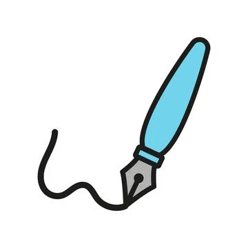 Fountain pen icon vector design templates simple and modern Stock Illustration