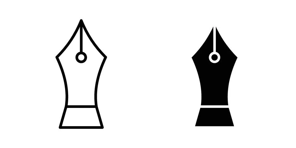 Fountain pen icon vector design illustrations Stock Illustration