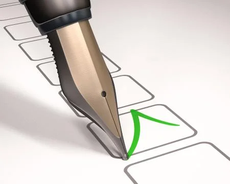 Fountain Pen Stock Illustration