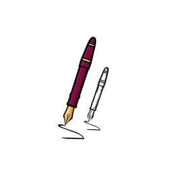 Fountain Pen Stock Illustration