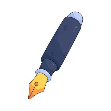 Fountain pen Illustrazione stock