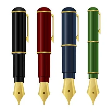 Fountain pen vector design illustration isolated on white background Stock Illustration
