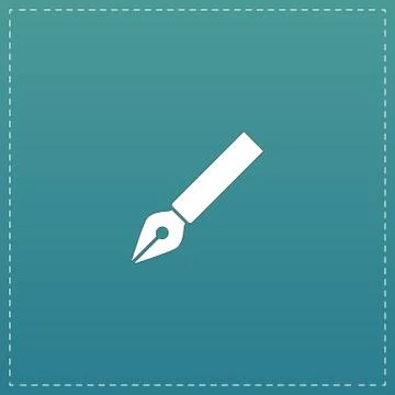 Fountain pen vector icon Stock Illustration