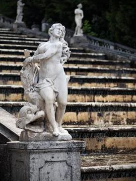 Fountain in the Peterhof Stock Photos