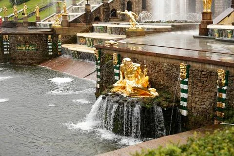 Fountain in Peterhof. Stock Photos