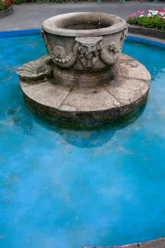 Fountain in a pool Stock Photos