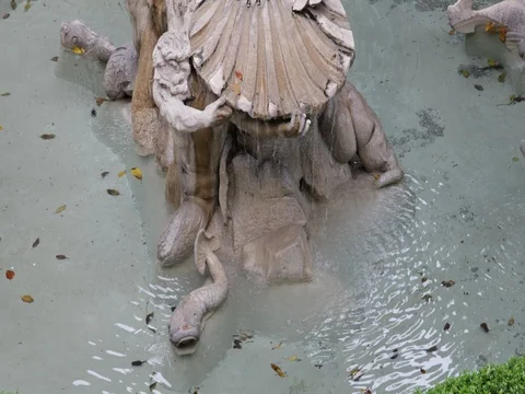Fountain in the public park Stock Footage 74226935